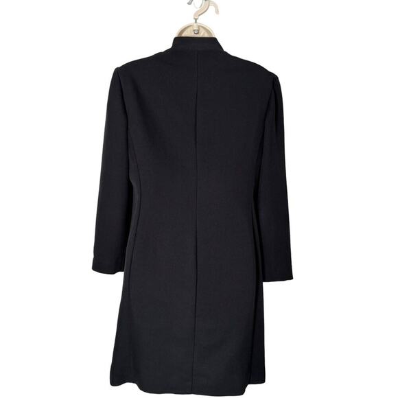 Virgo Womens Vintage Black Button-Down Black Dress Size 8 - Picture 2 of 7